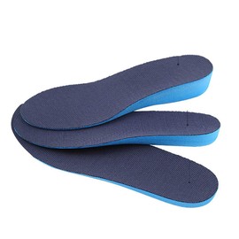 Boowhol Increase Insoles for Men and Women 0.7-3.6cm Sport Invisible Height Increase Insole Shock Absorption Full Pad Comfort Soft (1 Pair)