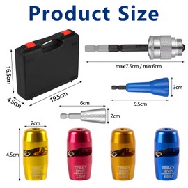 Polegas Wire Stripper Twister Tool for Drill, Wire Stripping and Twisting Tool, Portable Wire Nut Twister for 2.5/4/6/10m㎡ (8-14 AWG) Wires