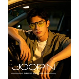 Joopin Clip-on Sunglasses, Polarized, Flip-up Type, Bib, Over Glasses, UV Strength, Ultra Lightweight, Driving, UV400, For Driving, Golf, Fishing, Unisex, [A6] Night yellow, M