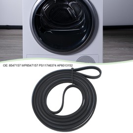 SG Store 1PC Dryer Drum Belt Compatible with Whirlpool Compatible with Kenmore Dryers 8547157 WP8547157 PS11746374 AP6013152 Circumference 2417mm Width 6.4mm Black