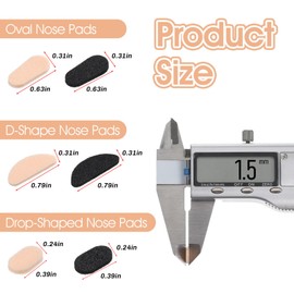 Mabor 48 Pairs EVA Foam Eye Glass Nose Pads, Eyeglass Nose Pads Replacement Anti Slip, Adhesive Non Slip Replacement Pad Soft and Comfort Cushions for Eyeglasses Sunglasses