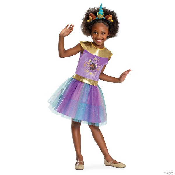 DISGUISE Girls Afro Unicorn Classic M 7-8