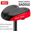 Wide Comfort Bike Saddle for Commuting – Dual Shock Absorption