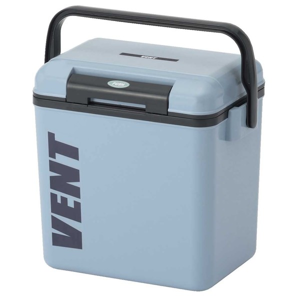 SANKA Bansereno SVES-#10BL Cooler Box, One-Push Open/Close, Ash Blue (Matte), 2.9 gal (7.6 L), Small, Lightweight Design, Removable Lid, Easy Care, Made in Japan, Fishing Cooler, Fishing, Camping, Club Activities, (W x D x H): 11.7 x 7.9 x 10.7 inches (2