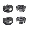 ERHUO 4 pieces replacement thread spools, grass trimmer thread for
