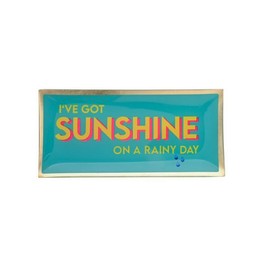 Gift Company Love Plates Glass Plate L I've Got Sunshine on a Rainy Day Turquoise 10 x 0.8 x 21 cm