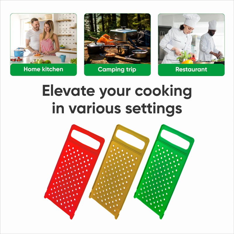 Graters for Kitchen - All-Plastic Kitchen Grater - Grader for