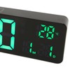 Digital Alarm Clock 10in 12/24H Temperature Display Battery Powered Quiet