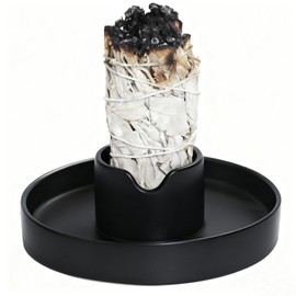 YIASSON Sage Holder, Sage Burner, Sage Holder for Burning, Palo Santo Sticks Holder, White Sage Smudge Stick Holder, Fireproof Bowl for Burning Ritual, Rope Incense Burner