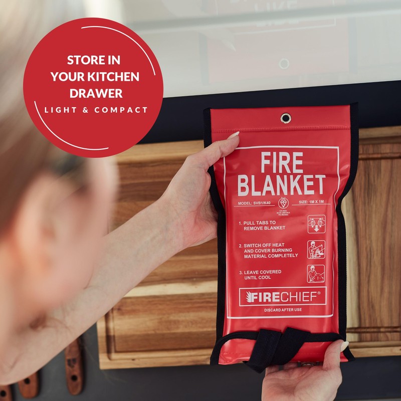 Firechief SVB1/K40 Kitemarked Budget Fire Blanket | Small Fire Blanket