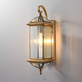 ShinYouneL Large Outdoor Wall Lights 20Inch Copper Exterior Light Fixture Waterproof Wall Lantern Oil Rubbed Brass Porch Light Sconces for Porch & Patio Garage Entryway