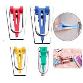 TIKA 4 Pcs Sewing Bias Binding Tape Makers Kits Clips Awl Quilter's Quilting Tool  US