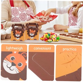 Mobestech 12pcs Animal Theme Paper Candy Boxes Sturdy Goody Boxes for Treats for Parties Birthdays and Special Occasions