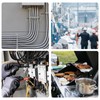 sourcing map 10pcs 5mm Dia Ceramic Tube Insulated Electronic Wire