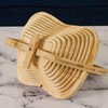 GMMH Bamboo Folding Fruit Basket Fruit Bowl Decorative Folding Apple