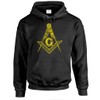 FREEMASON LOGO - Pullover Hoodie, Black, 2XL