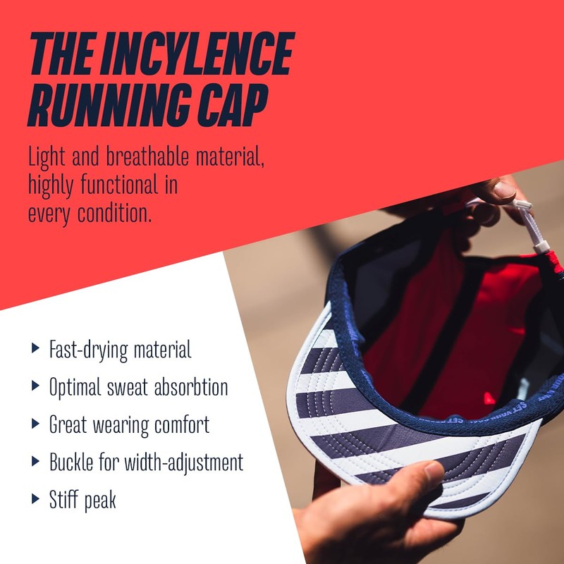INCYLENCE Running Cap, Lightweight, Breathable Running Hat for Sweaty Training