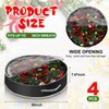 Aliceset 4 Pack Christmas Wreath Storage Containers, Ornament Garland Storage