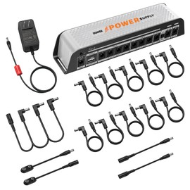 Donner DP-Z 9V Guitar Pedal Power Supply 11 Isolated DC Output with USB Port for 9V/12V/18V Effect Pedal DC 18v 2000m Input