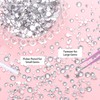 16000 Pcs Resin Rhinestones for Crafting, Flatback White Gems Jelly