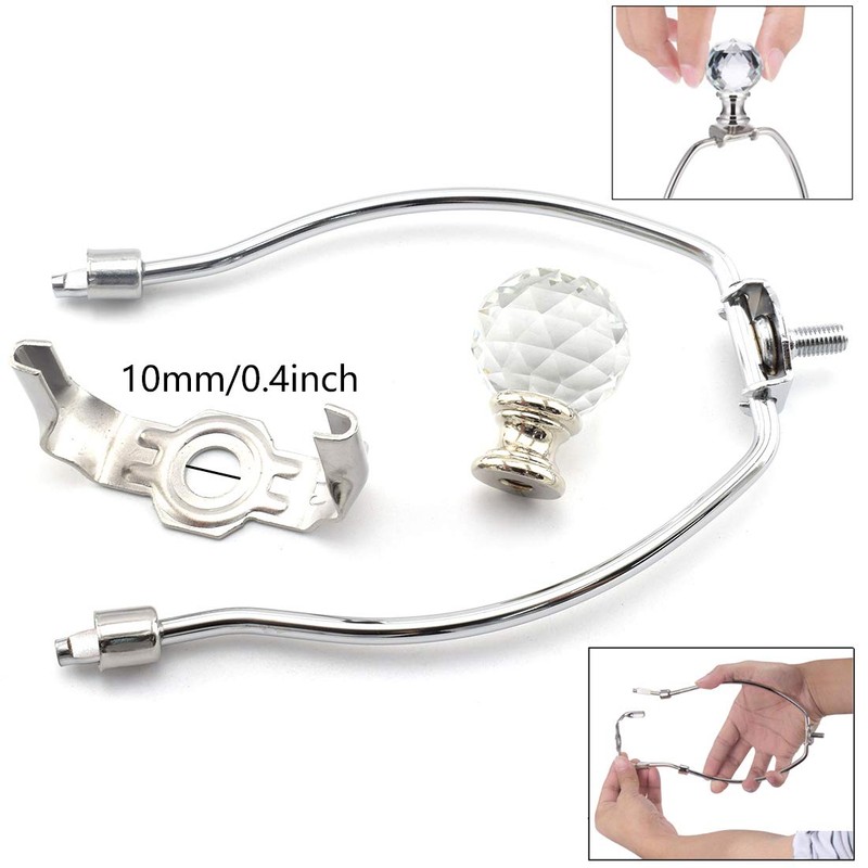 6 Inch Lamp Harp Holder, OZXNO Lamp Shade Horn Frame