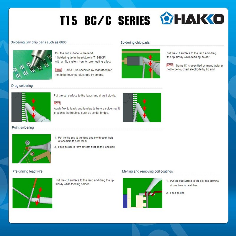 Hakko T15-BC12 Soldering Iron Tip, 1.2mm