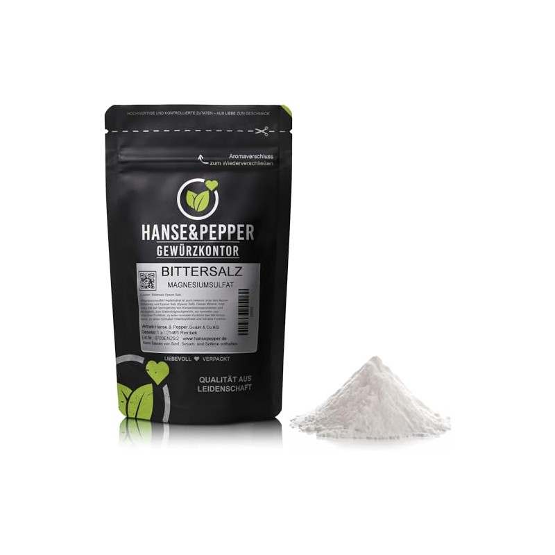 1 kg Epsom Salt Magensium Sulphate Epsomit MgSO4 Magnesium Sulphate