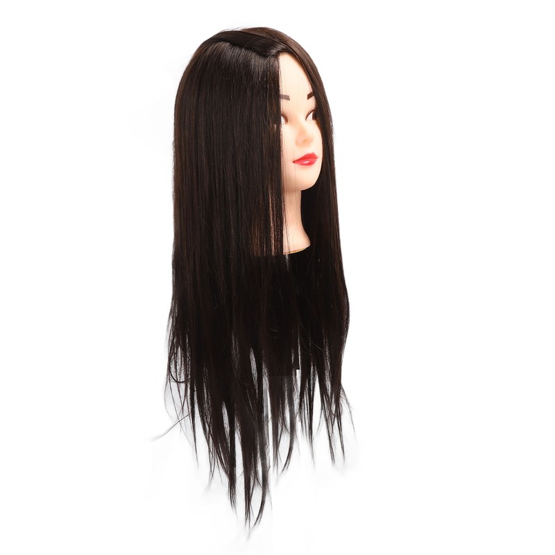 Hairdressing Mannequin Head 63cm Synthetic Fiber Head Styling Middle Part
