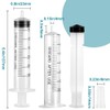 24 Pack Plastic 30ml Syringes with Cap, Sterile Syringe Individually