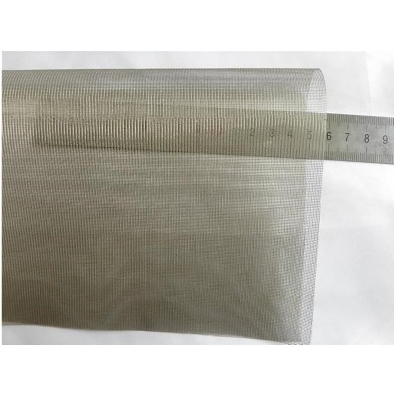 Amradield Nickel Copper Electromagnetic Shielding Window Fabric Transparent Clear Mesh