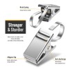 Teenitor 25 Pack Curtain Clips for Hanging Curtain Hooks, Stainless
