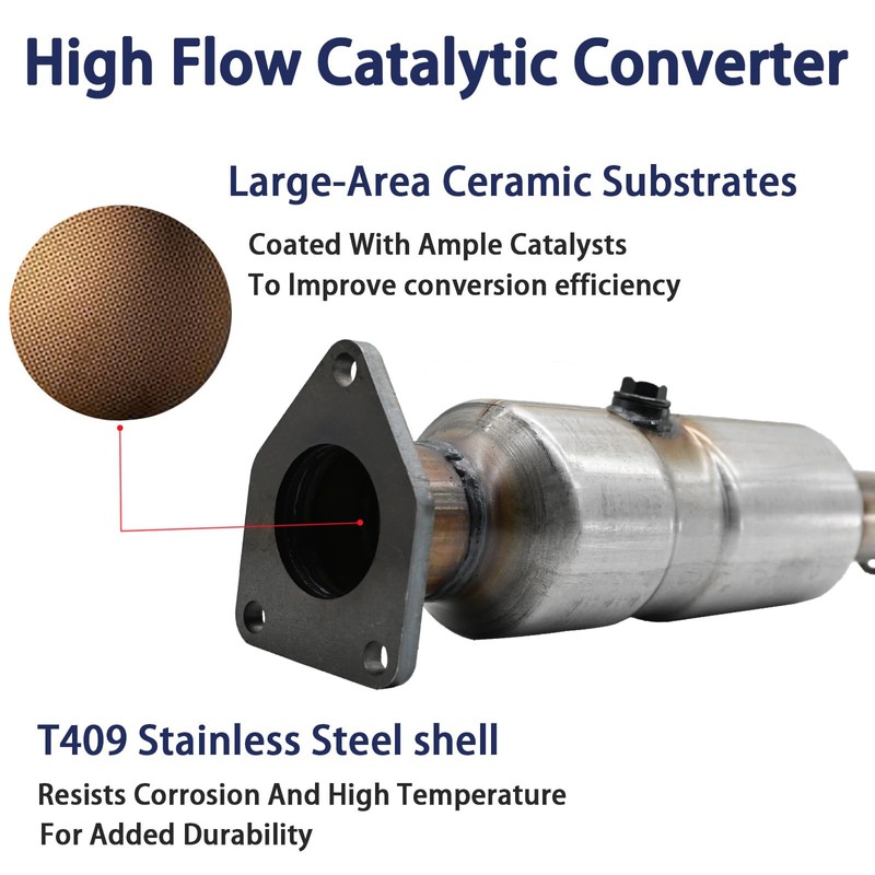 Liangchi High Flow Front Catalytic Converter Kit Direct-Fit Honda Accord