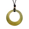 GelConnie Wooden Necklaces for Women Leather Turquoise Necklace Long Boho