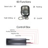 Kingshowstar 4 Key LED RGB Controller for LED Motorcycle Car