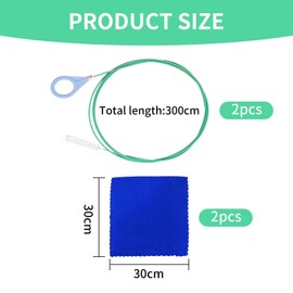 1 Piece Of Car Drain Hole Cleaning Brush And 2 Pieces Of Rags, Hose Dredging Brush, Bendable Cleaning Tools, Suitable For Drainage Maintenance Of Sunroof And Wiper.