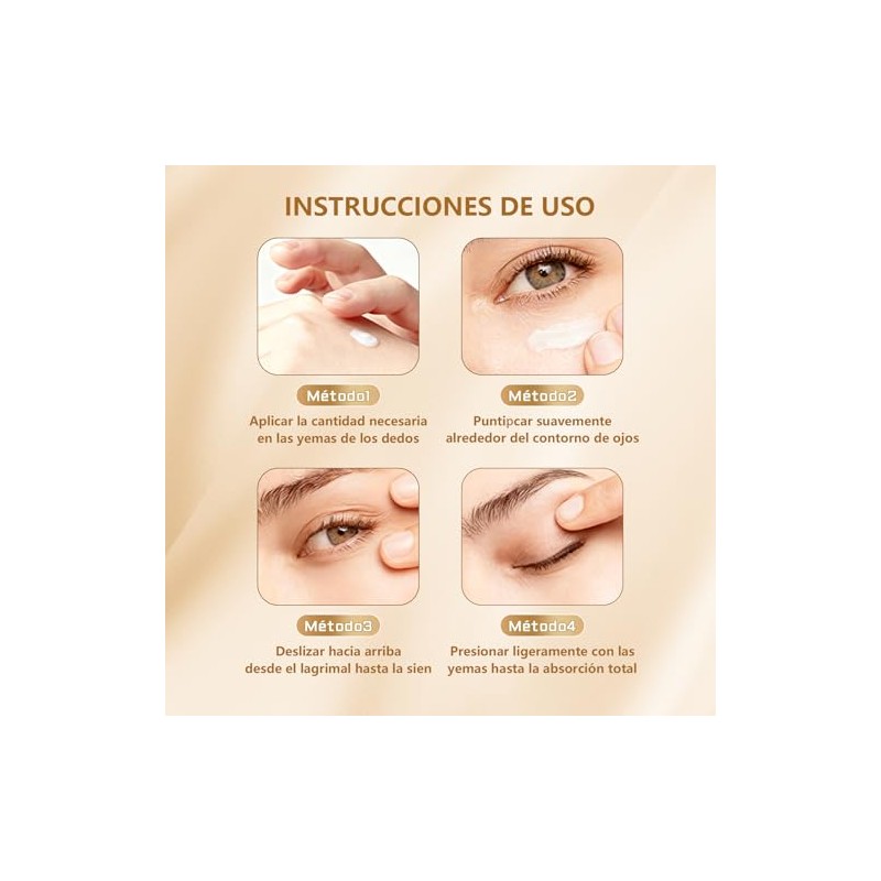 WEUD Contorno de Ojos con Retinal, Péptidos y Probióticos, Crema