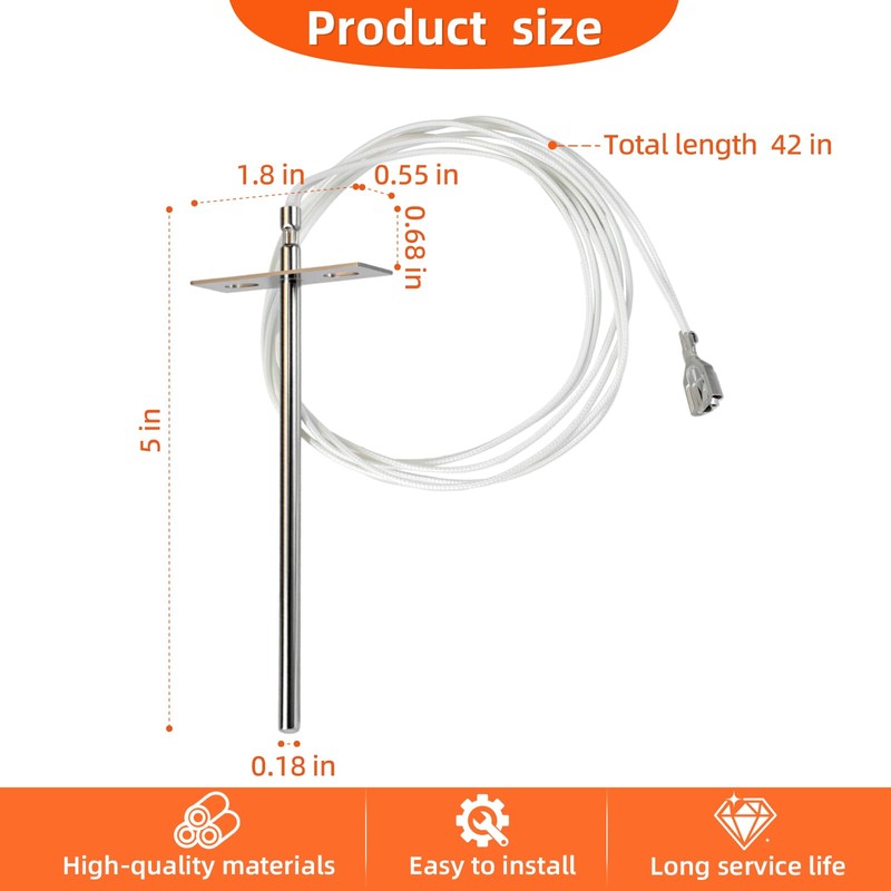 1181996 Oven Temperature Sensor Fit for Southbend,Compatibility B-Series,10CCH,10PC,10RT,10H,10SC,12CCH,12SC,15SC,20CCH,20PC,20RT,20H,20SC,22CCH,22SC,25SC