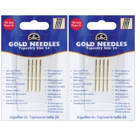 2 Pack Gold Tapestry Hand Needles-Size 24