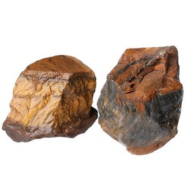 QINJIEJIE QINJIEJIE Tigerauge Gro?e Kristall 2 Stck 100% Natursteine Rohstein Heilsteine Raw Steine Premium Wasserstein fr Meditation Reiki Dekosteine