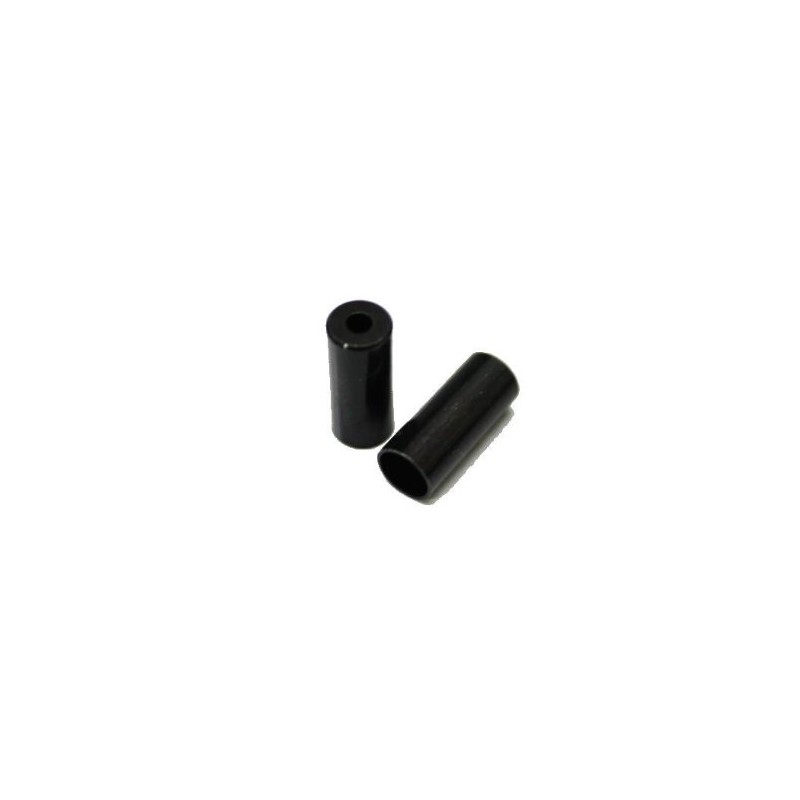 Jagwire Open Copper Gear End Cap Casing Black 4 mm