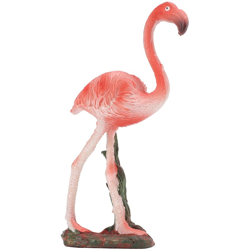 Flamingo Statue Resin Materials Vivid Real Pink Flamingo Ornament for