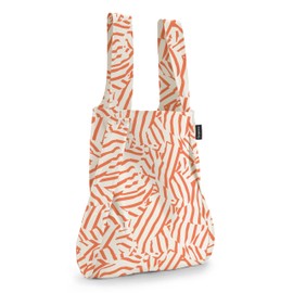 Notabag Original 2 in 1 Backpack and Bag (Peach Twist) – Backpack waterproof – reusable grocery bags foldable – clever design for more flexibility – backpack waterproof – grocery tote bag