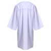 Newrara Matte Graduation Gown Cap Tassel Set (51FF(5'6"-5'8"), White)