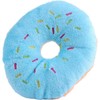 Wyjuan 1Pc Donut Shape Plush Blue Pet Toy,Lovely Donut Shaped