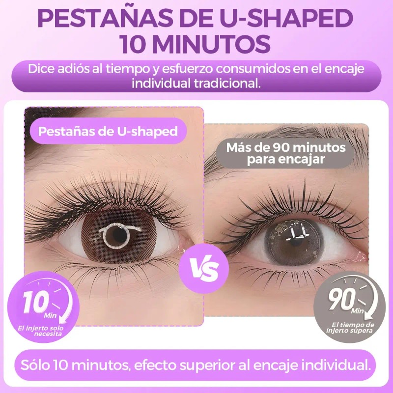 Blister Extensiones De Pestañas Itntfn U-shaped Yy Lash