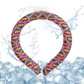 Rainbow Cooling Neck Tube, Neck Cooling Tube for Heat Outdoor Sports, Cooling Neck Wrap for Hot Summer