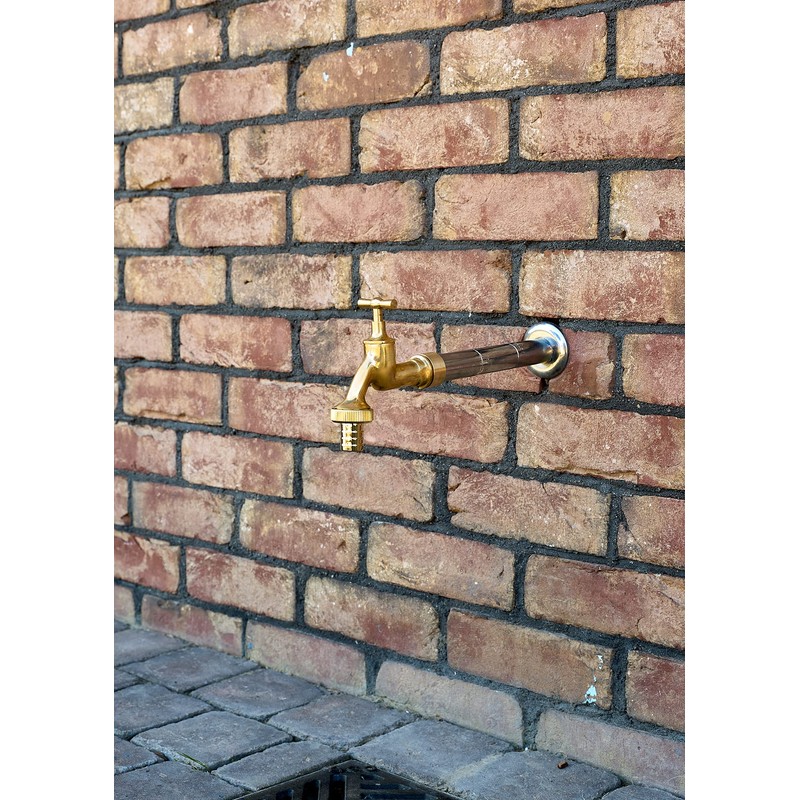 Outdoor Garden Tap Hose Union Bib Tap 3/4" polished Brass