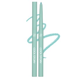 Jutqut Matte Gel Eyeliner, Wasserfest und Wischfest Eyeliner Stift, Langanhaltend Vegan Lidstrich Stift für Schnelltrocknung, Hohe Farbwiedergabe Eye Liner, Grüner Eyelinerstift #06