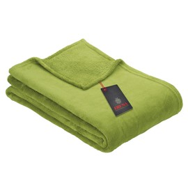 Ibena home blanket apple green size 130x180 cm
