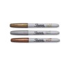 Sharpie Fine Metallic Permanent Marker - Gold/Silver/Bronze (Pack of 3)